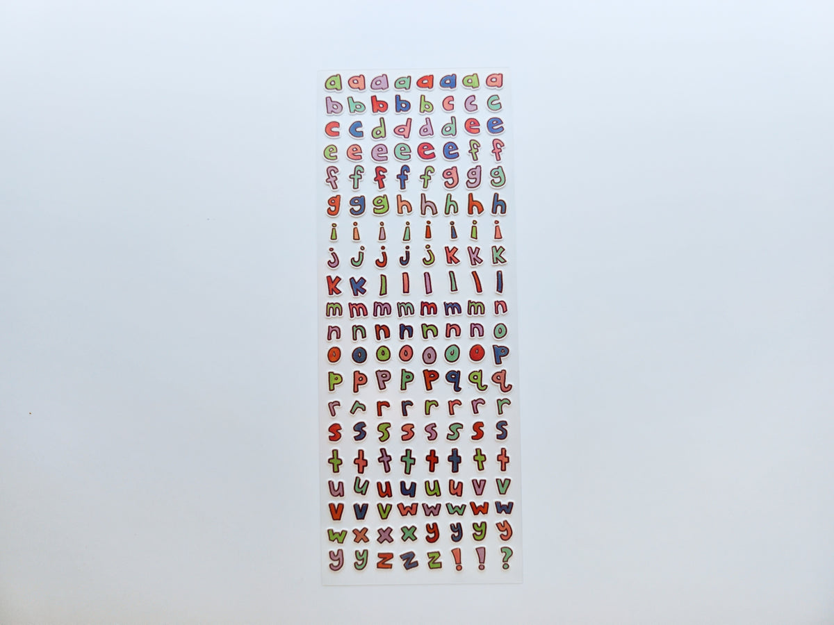 lotsa letters! Deco Sticker Sheet