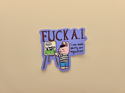 f*ck AI Die-Cut Sticker