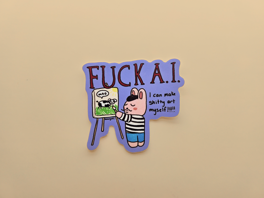 f*ck AI Die-Cut Sticker