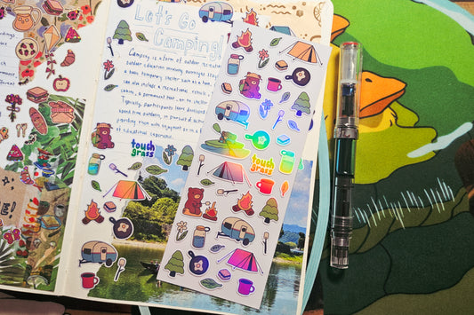 lets go camping! Deco Sticker Sheet