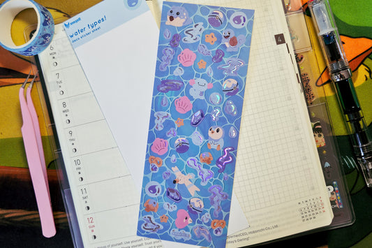 water types! Deco Sticker Sheet