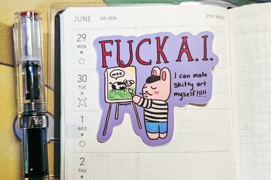 f*ck AI Die-Cut Sticker