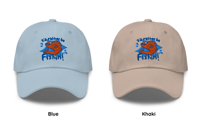 I'd rather be fishin'! Baseball Hats