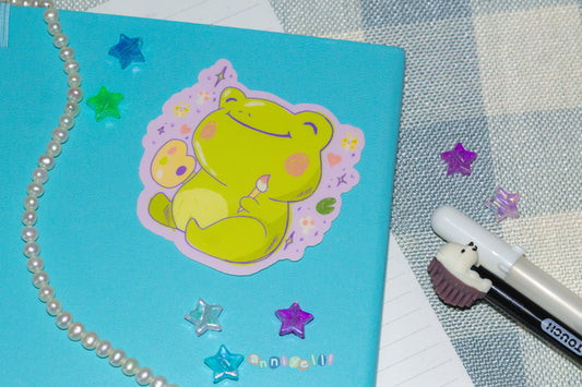 Marty the Frog Die-Cut Sticker
