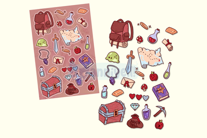 rpg adventurer! Sticker Sheet