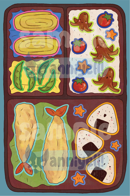 bento box! 4x6 Sticker Sheet