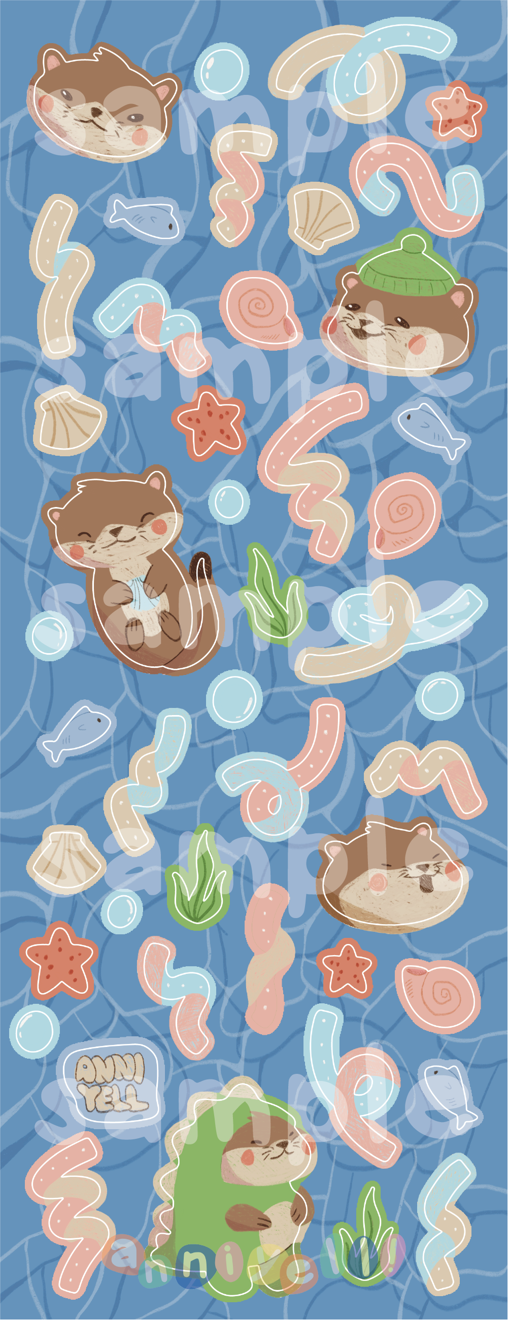 dennis the otter! Deco Sticker Sheet