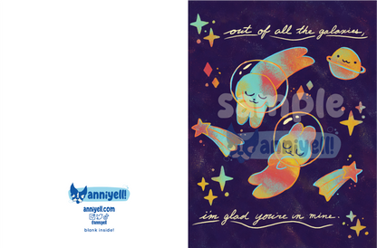 galaxies Greeting Card