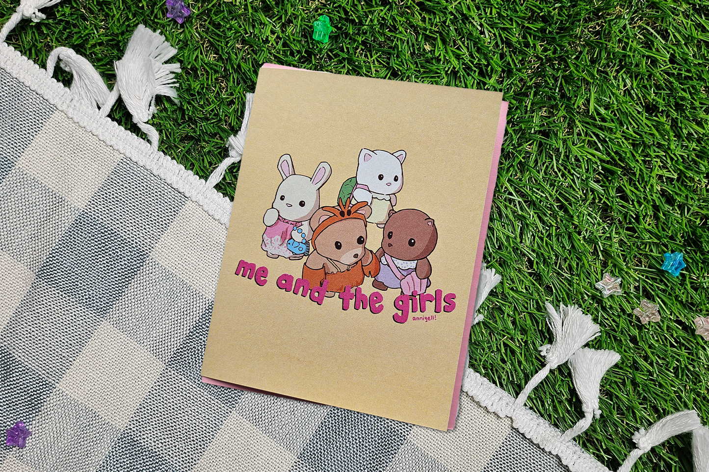 me and the girls Greeting Card