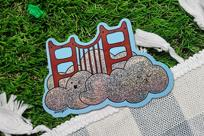 karl the fog Die-Cut Sticker