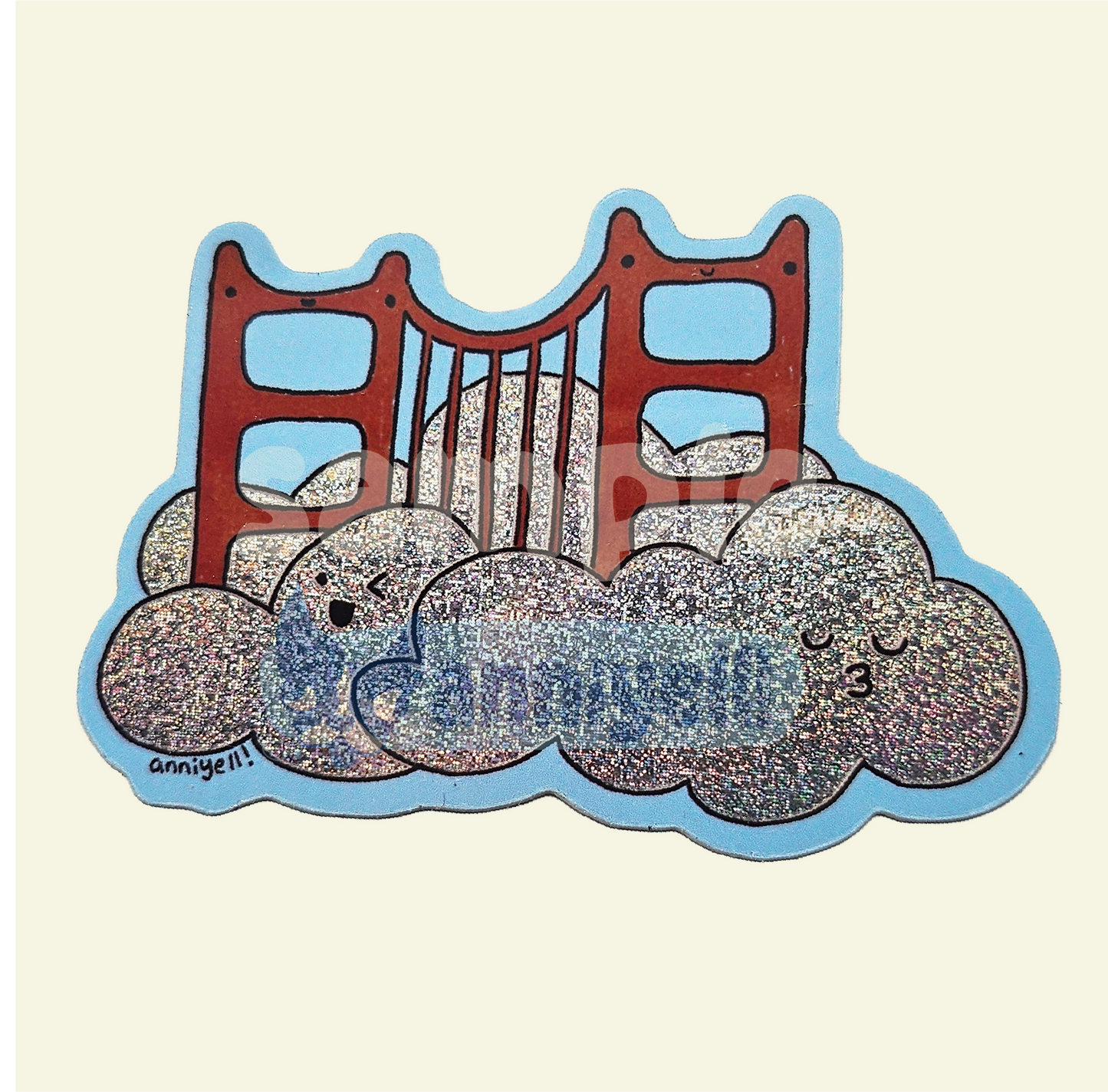karl the fog Die-Cut Sticker