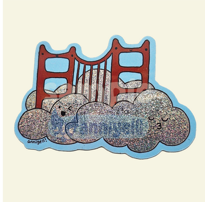karl the fog Die-Cut Sticker