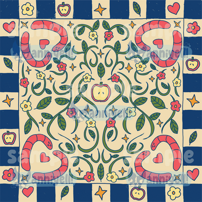 love worms Cotton Bandana