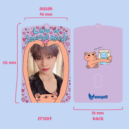 Luv u soooooo much Acrylic Photocard Holder