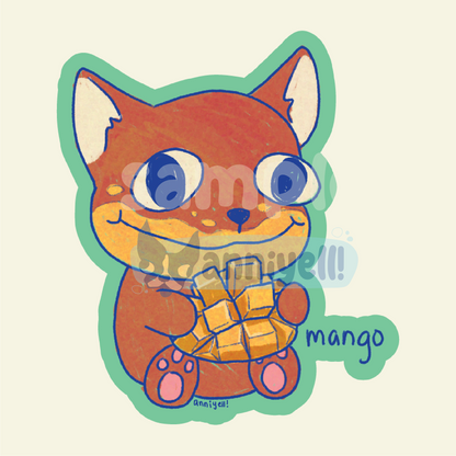 mango Die-Cut Sticker