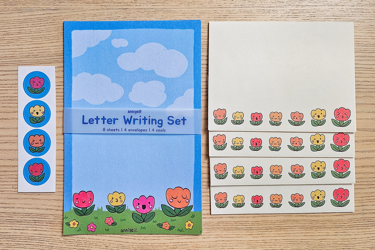 tulip garden Letter Writing Set