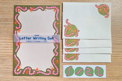 wiggly worms Letter Writing Set