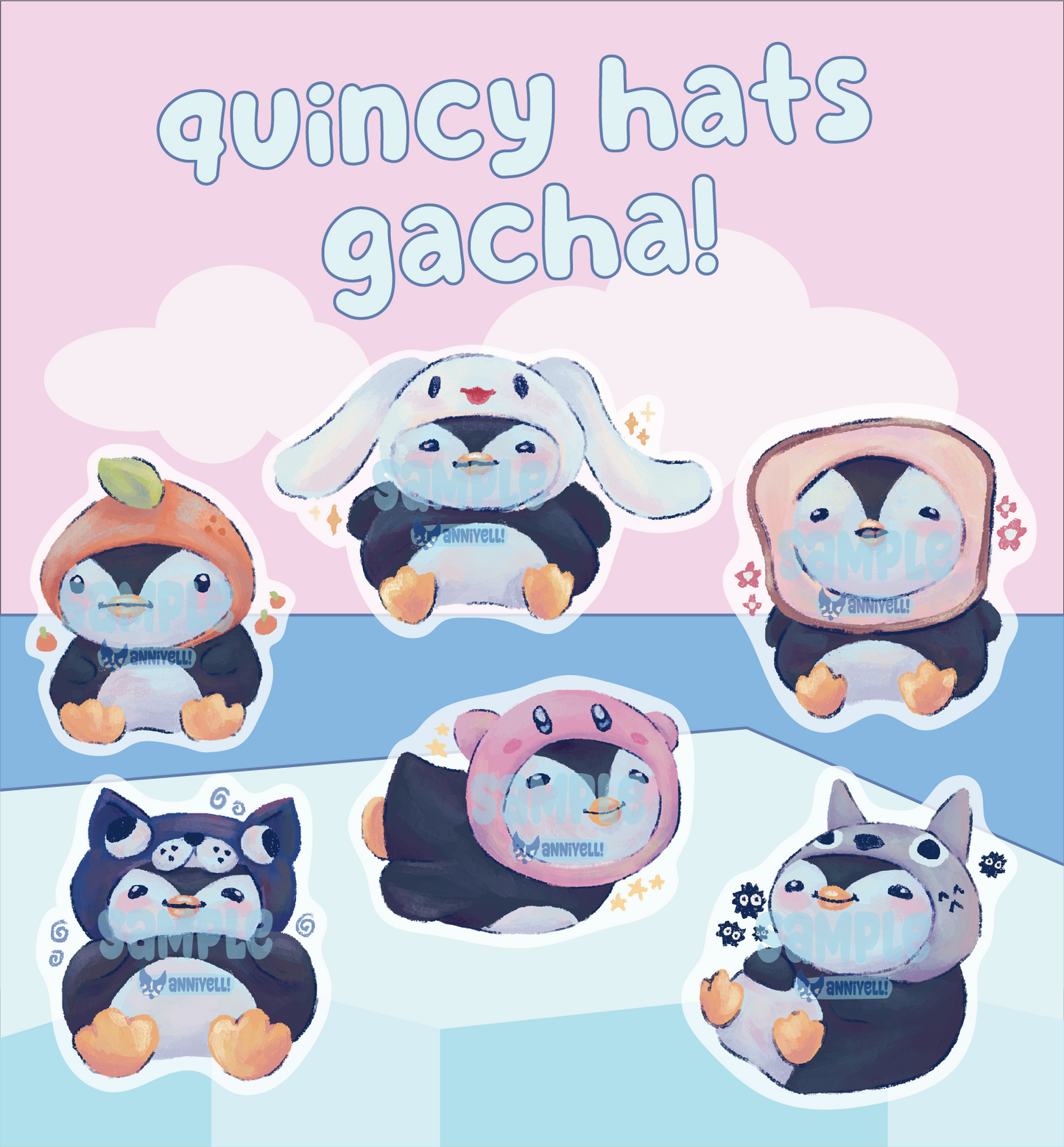 quincy's hats Keychains Gacha Mystery Blind Bag