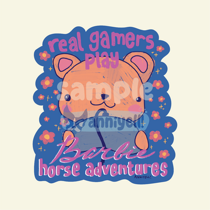 real gamers Die-Cut Sticker