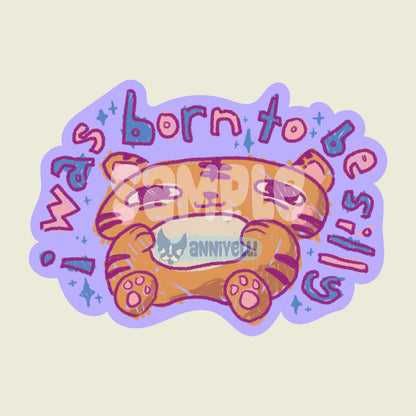 i was born to be silly Die-Cut Sticker
