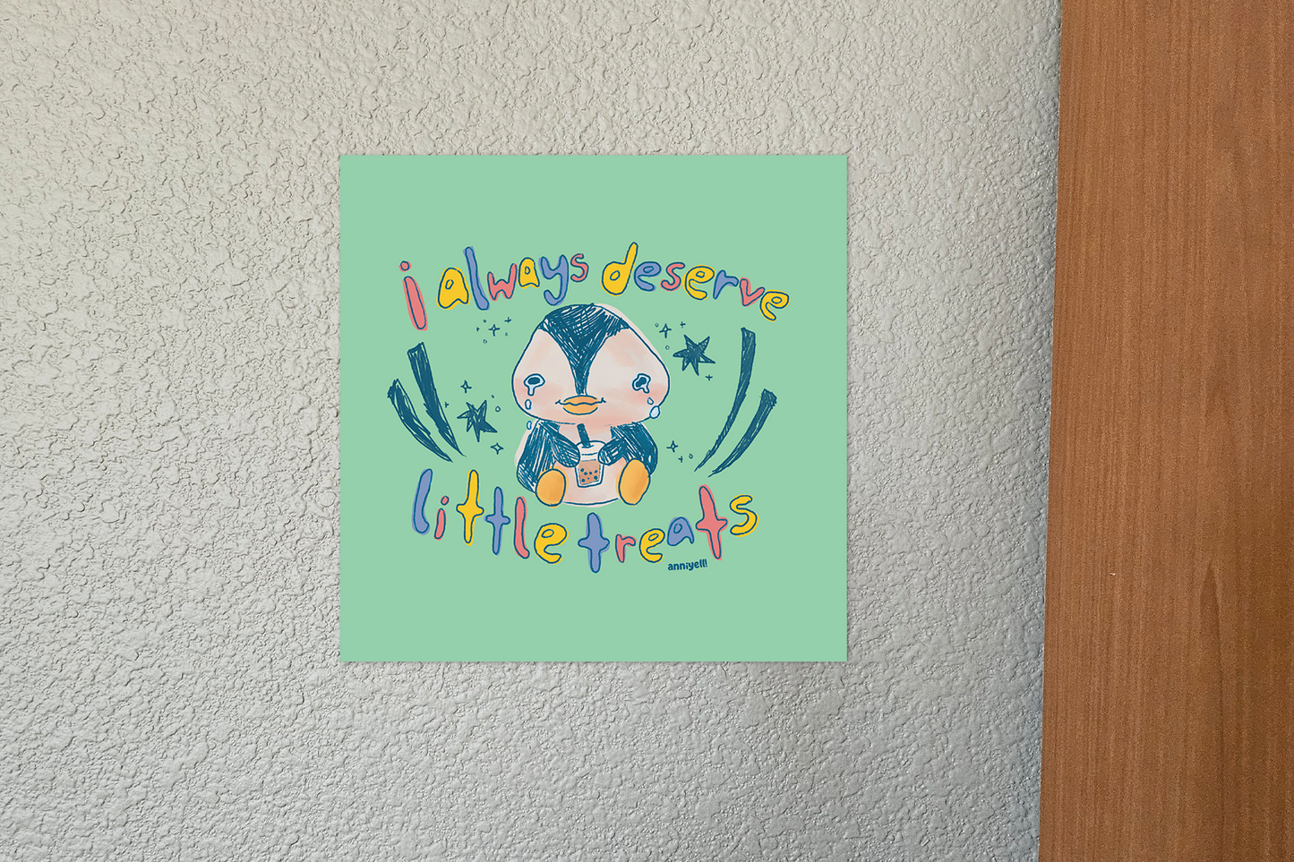 always deserve little treats Mini Art Print