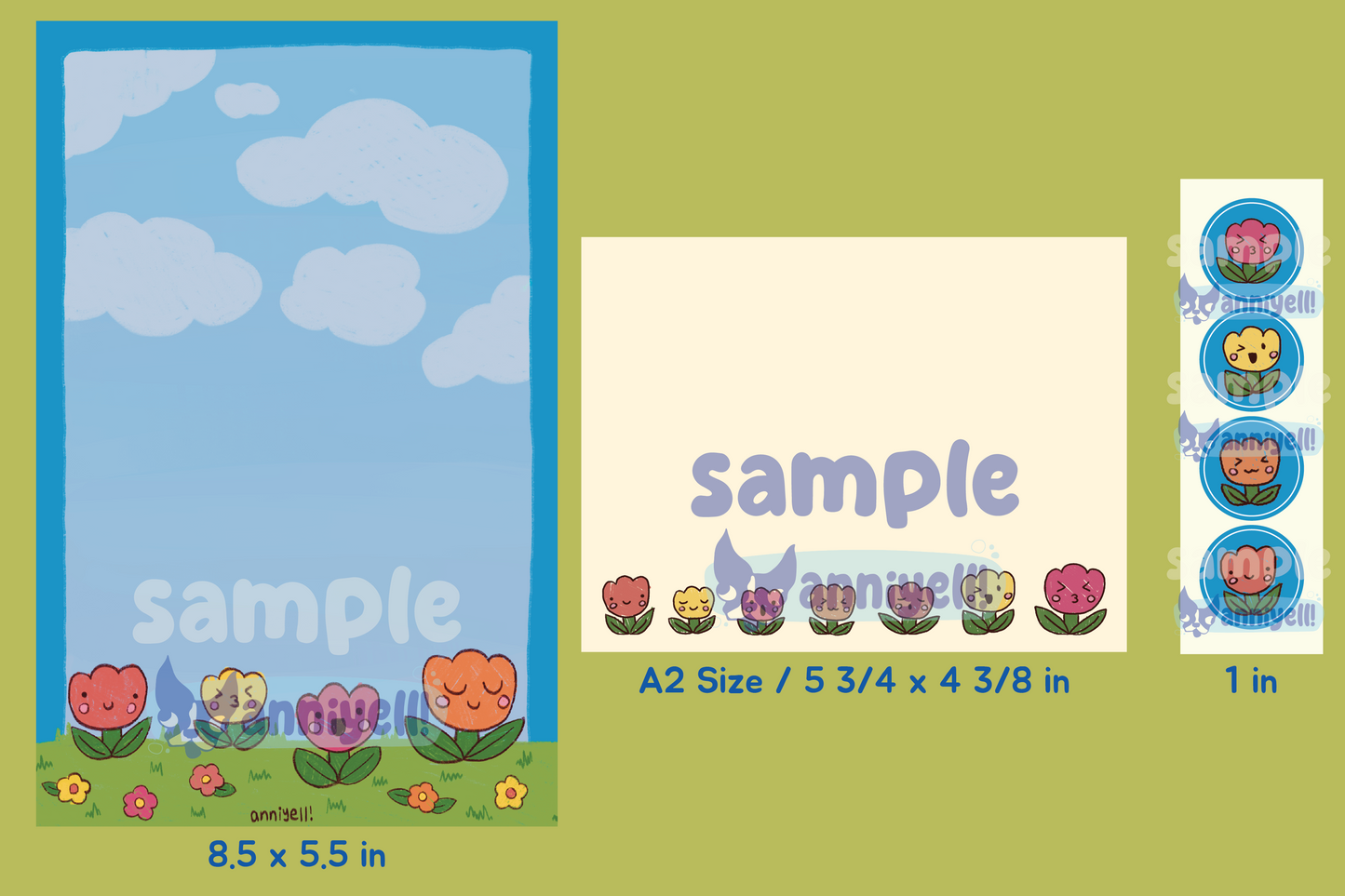 tulip garden Letter Writing Set