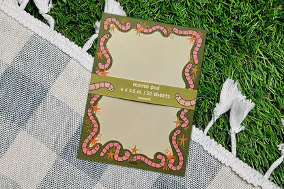 wiggly worms Memo Pad