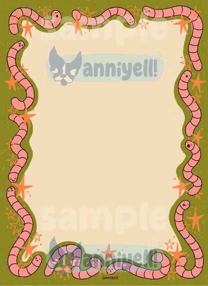 wiggly worms Memo Pad